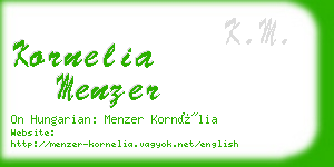 kornelia menzer business card